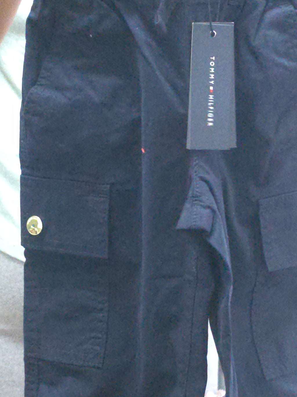 Tommy Hilfiger Kids' Navy Blue Cargo Chino Jogger Pants | Size XXS (2-3 Years) | Brand New