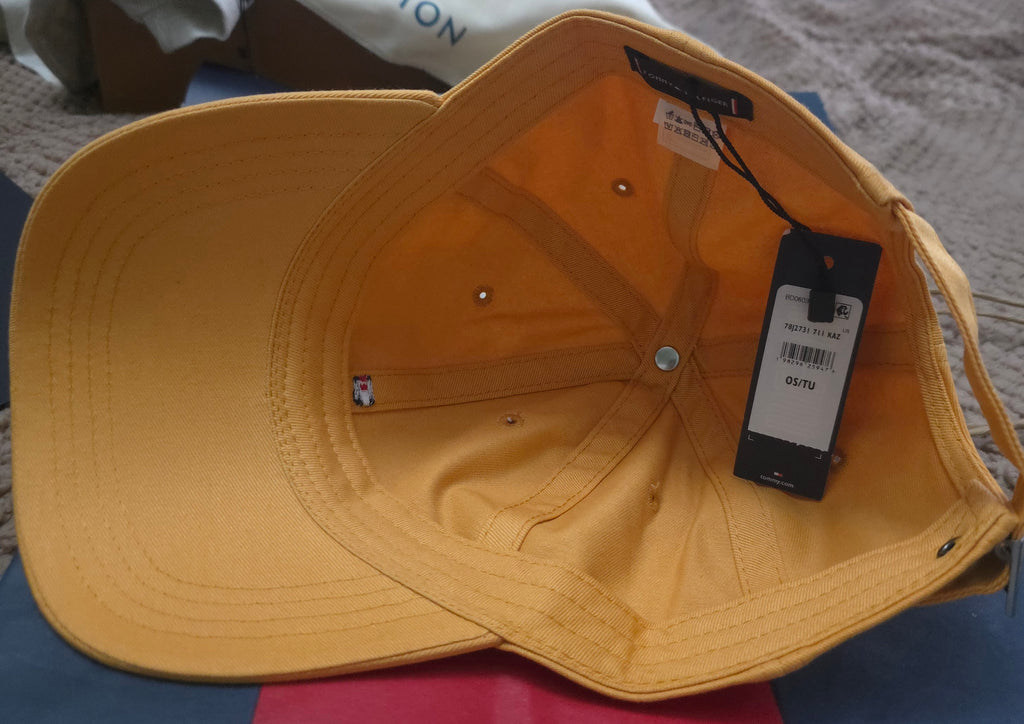 Tommy Hilfiger Baseball Cap | Mustard Yellow | One Size | 100% Cotton | NWT