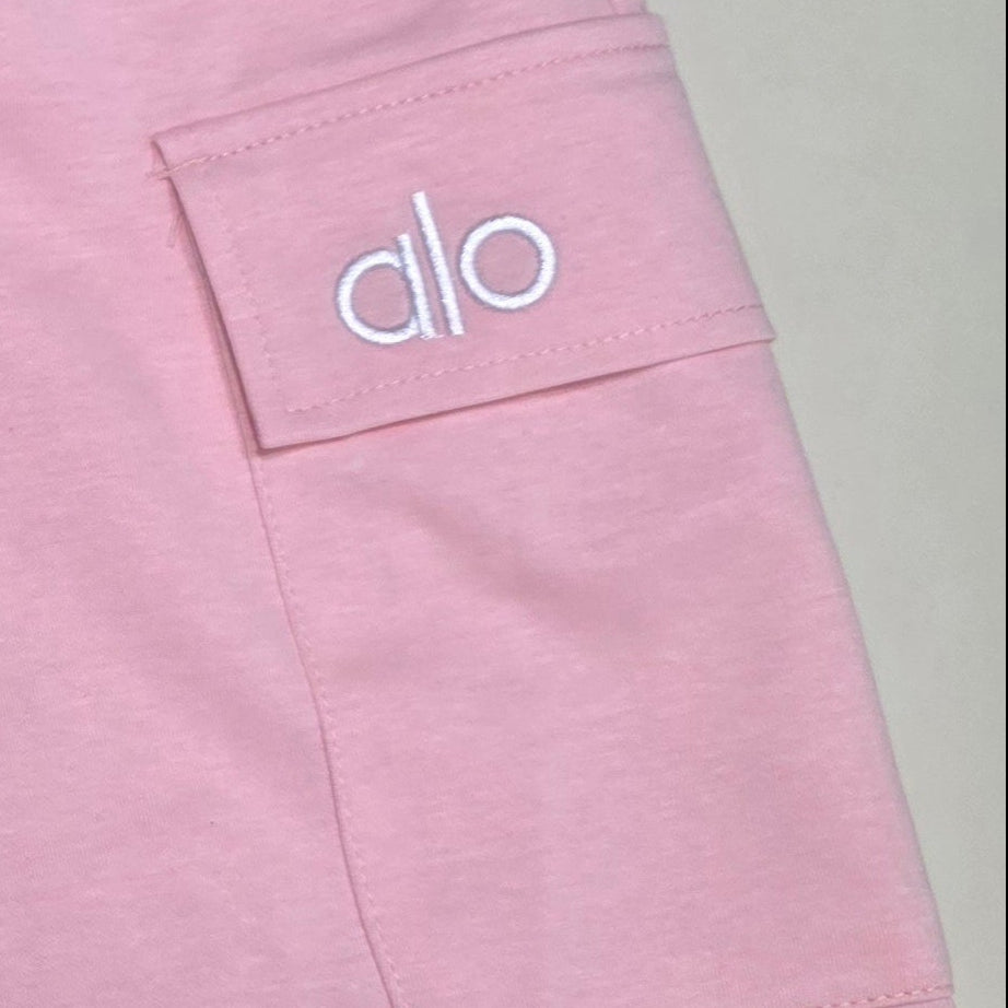 Women's Pink Athletic 2-Piece Set | Cropped Top & Skort | Size L/XL | New
