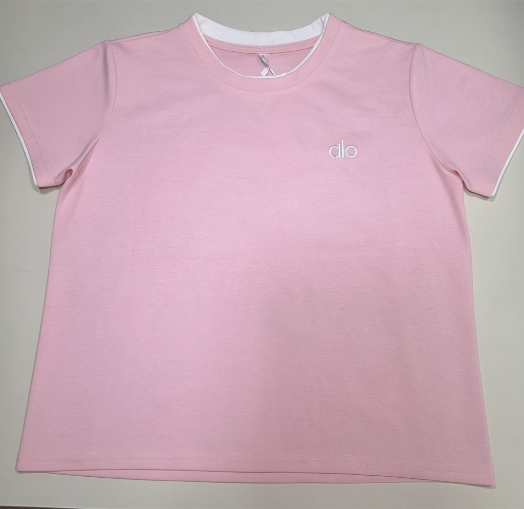 Women's Pink Athletic 2-Piece Set | Cropped Top & Skort | Size L/XL | New