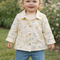 Infant Girls 3-Piece Cotton Outfit Set | Floral Cargo Jacket, Shirt & Pants | 18-24 Months