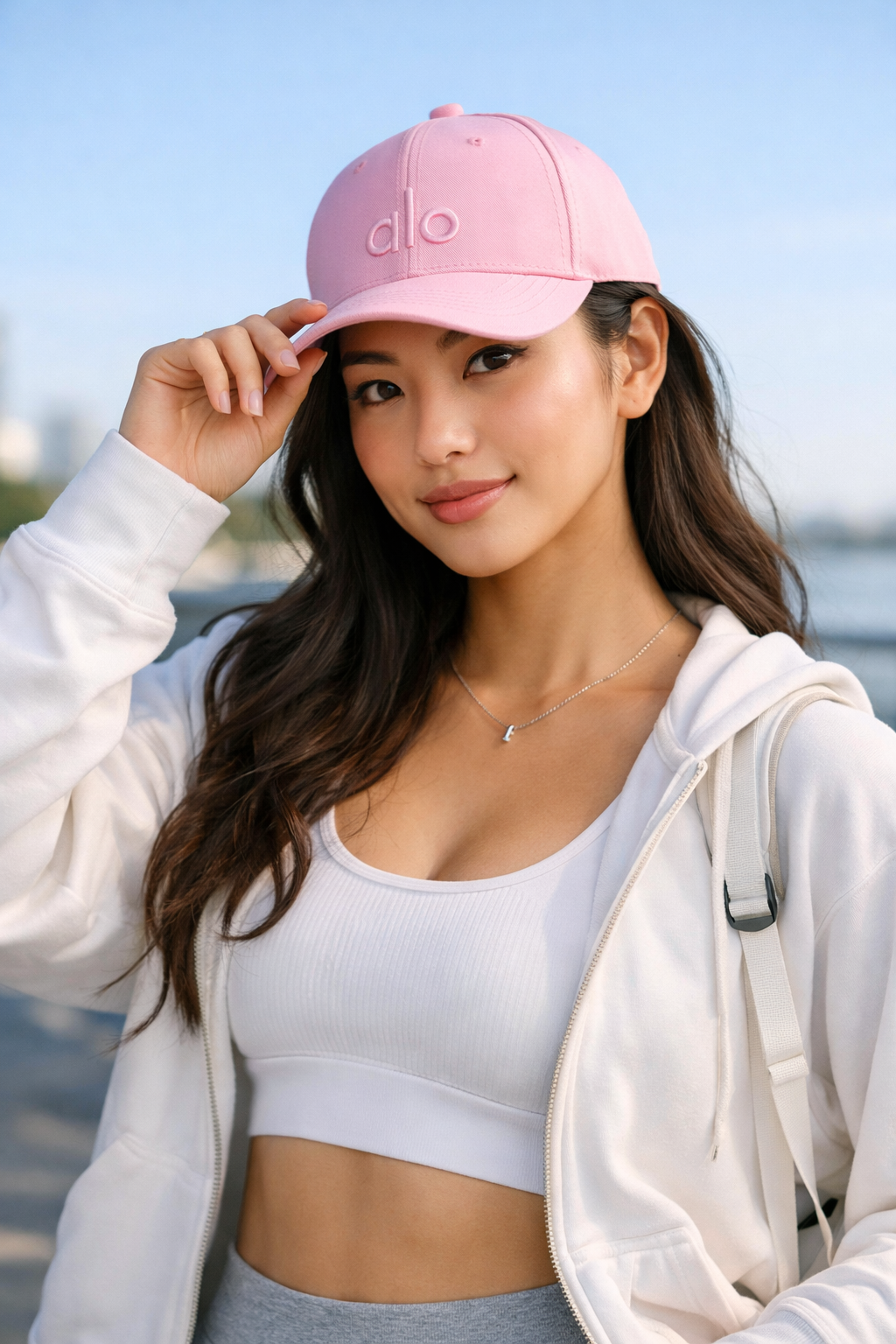 Unisex Pink Embroidered Baseball Cap | Yoga & Athleisure | Adjustable | New