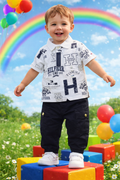 Tommy Hilfiger Kids' Navy Blue Cargo Chino Jogger Pants | Size XXS (2-3 Years) | Brand New